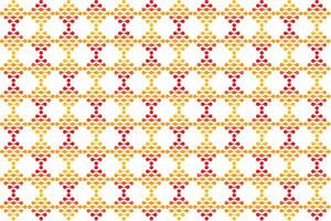 Illustration pattern, Abstract Geometric Style. Repeating of abstract multicolor circle in square shape on white background. vector