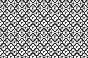 Illustration pattern, Abstract Geometric Style. Repeating abstract of the eye on black background. vector