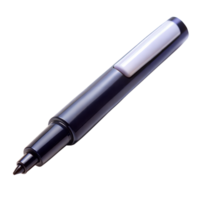 Elegant black fountain pen isolated on a transparent background png