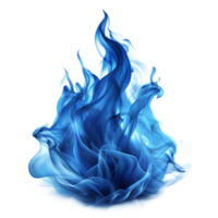 elegante azul fumar remolinos en un transparente antecedentes png