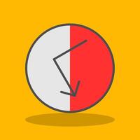 Bounce Filled Shadow Icon vector