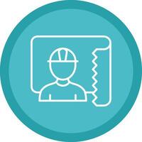 Architect Line Multi Circle Icon vector