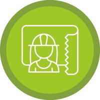 Architect Line Multi Circle Icon vector
