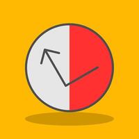Bounce Filled Shadow Icon vector