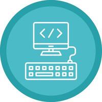 Web Programming Line Multi Circle Icon vector