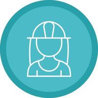 Architect Line Multi Circle Icon vector
