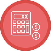 Accounting Line Multi Circle Icon vector