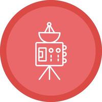 Probe Line Multi Circle Icon vector