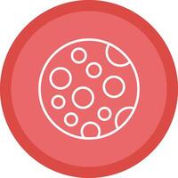 Moon Line Multi Circle Icon vector