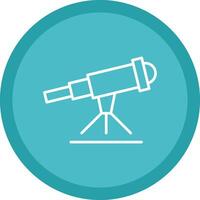 Stargazing Line Multi Circle Icon vector