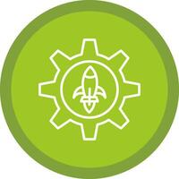 Engineering Line Multi Circle Icon vector