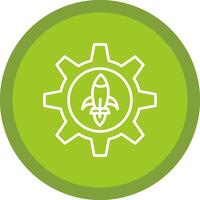 Engineering Line Multi Circle Icon vector