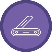 Multitool Line Multi Circle Icon vector