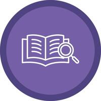 Book Line Multi Circle Icon vector