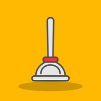 Plunger Filled Shadow Icon vector