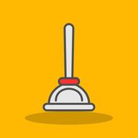 Plunger Filled Shadow Icon vector