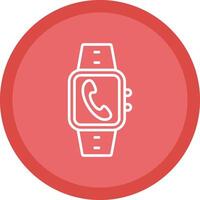 Incoming Call Line Multi Circle Icon vector
