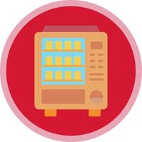 Vending Machine Flat Multi Circle Icon vector