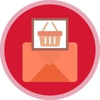 Email Marketing Flat Multi Circle Icon vector