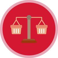 Commercial Law Flat Multi Circle Icon vector
