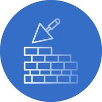 Masonry Flat Bubble Icon vector