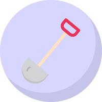 Shovel Flat Bubble Icon vector