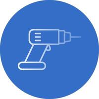 Drill Flat Bubble Icon vector