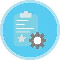 Quality Control Flat Multi Circle Icon vector