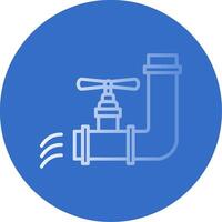 Water Supply Flat Bubble Icon vector