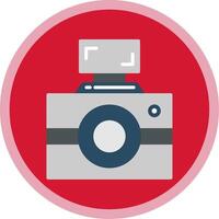 Photography Flat Multi Circle Icon vector