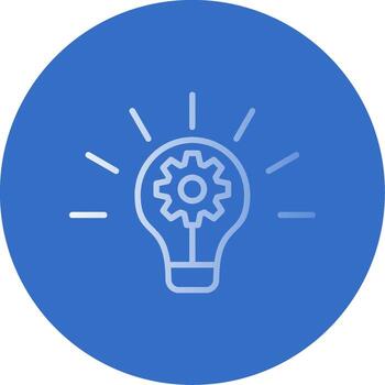 encontrar solución plano burbuja icono vector