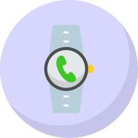 Incoming Call Flat Bubble Icon vector