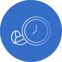 Coffee Time Flat Bubble Icon vector