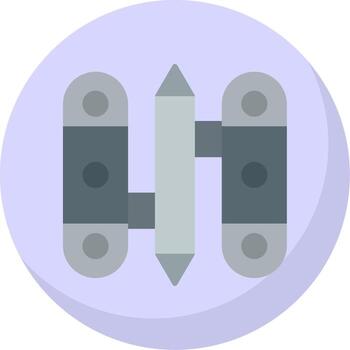Hinge Flat Bubble Icon vector