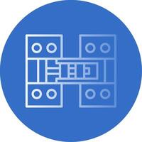 Hinge Flat Bubble Icon vector