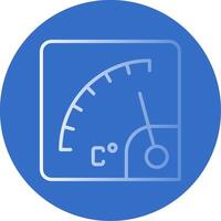 Gauge Flat Bubble Icon vector