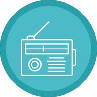 Radio Line Multi Circle Icon vector