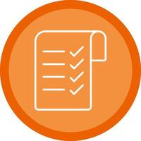 Checklist Line Multi Circle Icon vector