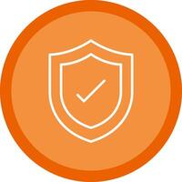 Protection Line Multi Circle Icon vector