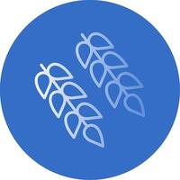 Wheat Flat Bubble Icon vector