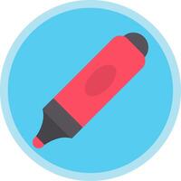 Marker Flat Multi Circle Icon vector