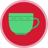 Cup Flat Multi Circle Icon vector