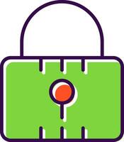 Locked filled Design Icon vector