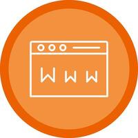 Www Line Multi Circle Icon vector