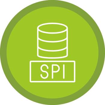 sql bases de datos línea multi circulo icono vector