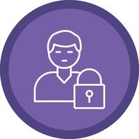 Authorization Manager Line Multi Circle Icon vector