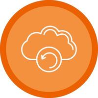 Backup Line Multi Circle Icon vector