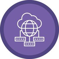 Data Sumit Line Multi Circle Icon vector