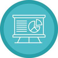 Presentation Line Multi Circle Icon vector