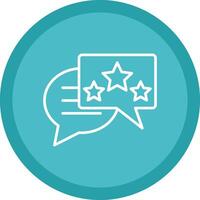 Feedback Line Multi Circle Icon vector